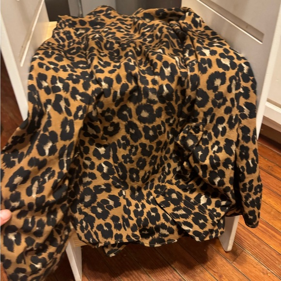 Button up animal print blouse long sleeve - Picture 7 of 10